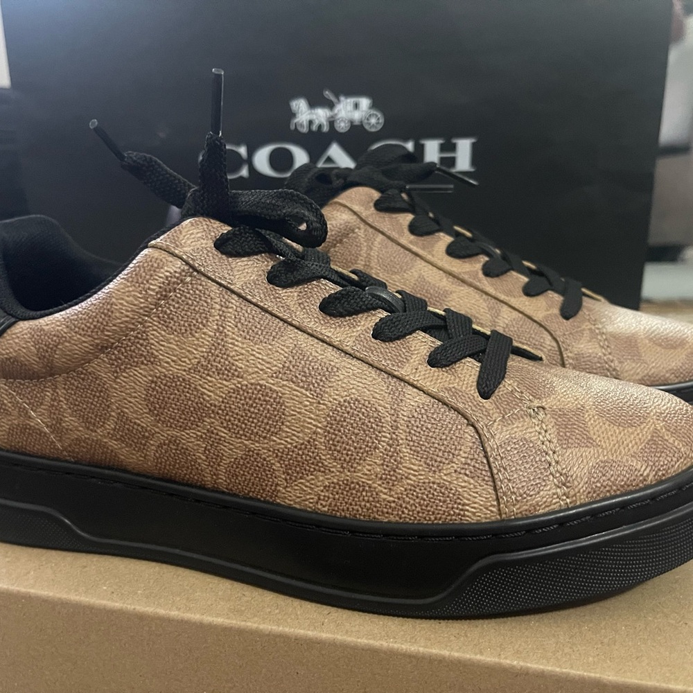 Coach Tan Monogram Sneakers - Picture 5 of 5